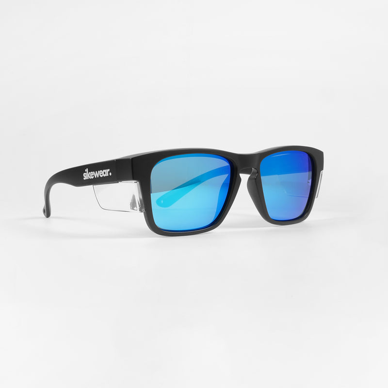 Strikers (Matte Black + Blue)